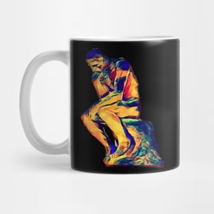 The Thinker Statue Polypaint Mug